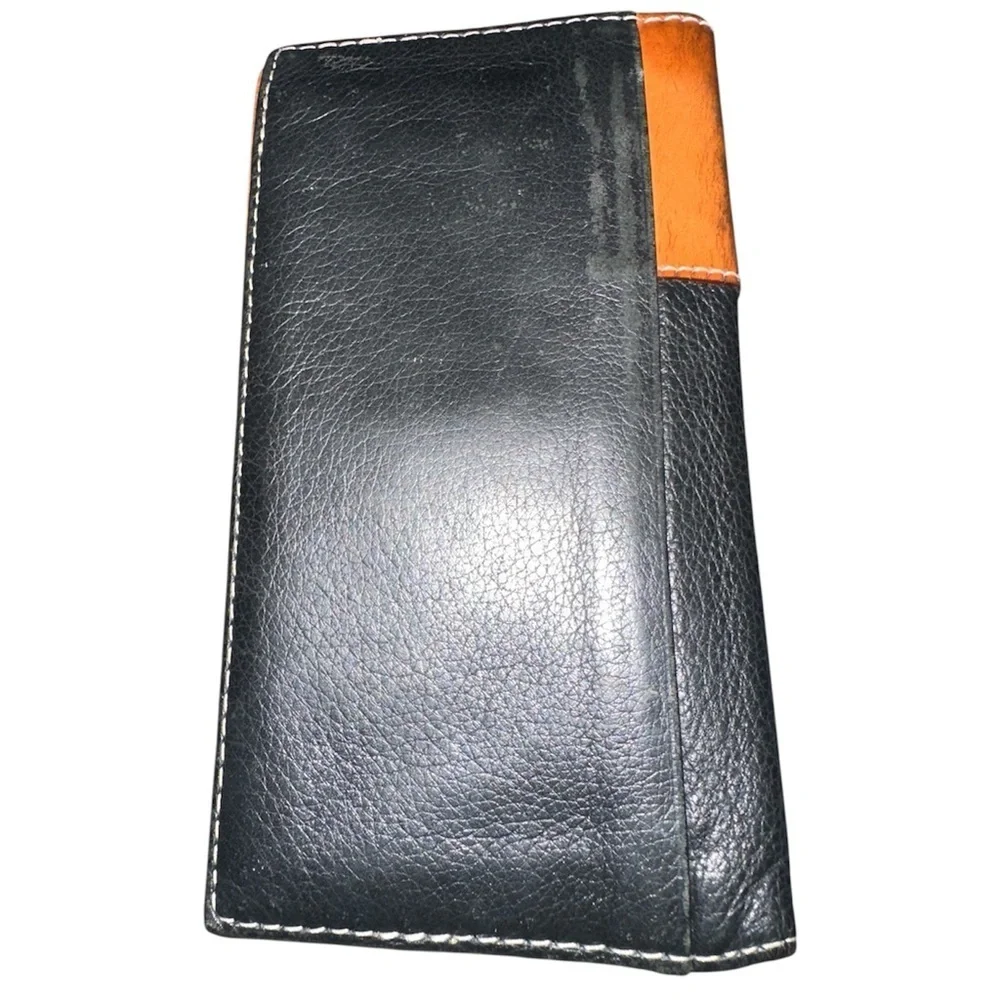 Nocona Western Mens Wallet Rodeo Praying Cowboy Concho Brown/black